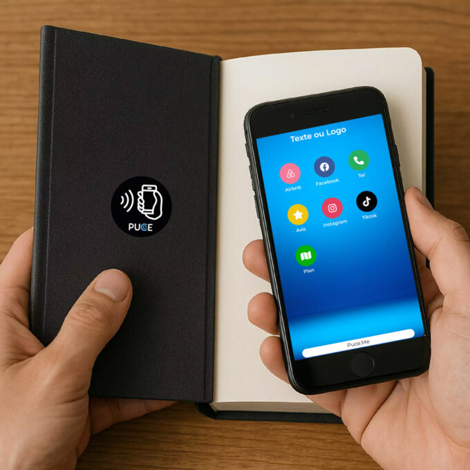 Puce NFC pour Carnet ou Livre personnalisé